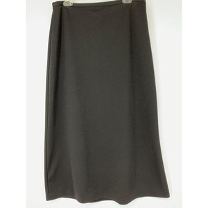 Women Vintage Black Maxi Skirt Elastic Polyester XL Tall Jeste Sport 3873 USA